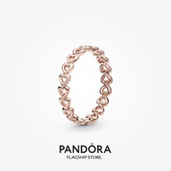 Pandora 14k Rose Gold Plated Heart Ring