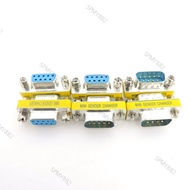 DB9 Mini 9Pin Male Female converter Gender Adapter RS232 Serial plug Com Connector  MY8B2