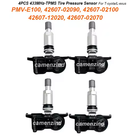 4PCS Tire Pressure Sensor PMV-E100 433Mhz TPMS 42607-02100 42607-02090 42607-12020 42607-02070 For L