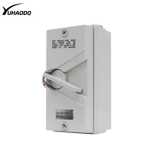 Industrial waterproof disconnectorIP65Outdoor rain proof switch1/2/3/4P220-440V20-63ASingle item/thr