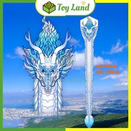 White Dragon Kite Chinese Kite Easy To Fly Plastic Ribs Ultra Lightweight Love To Fly Kites Toys