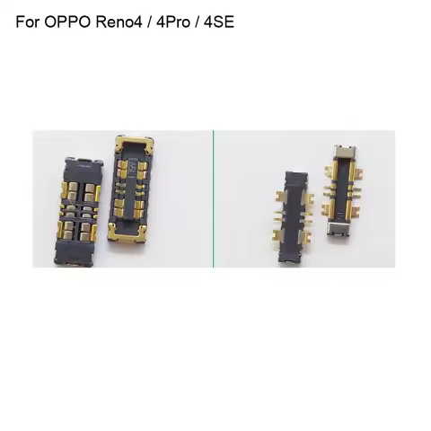 2PCS Inner FPC Connector Battery Holder Clip Contact For OPPO Reno4 logic on Mainboard on Ribbon For