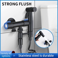 304 Bathroom Hand Shower Spray Faucet Toilet Flexible Hose Spray High Pressure Stainless Steel Bidet Spray Set