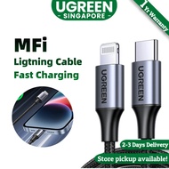 UGREEN MFi 20W PD USB C to Lightning Cable for iPhone 14 13 12 Pro Max Fast Charging for iPad Mini Phone Type C Cable