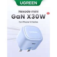 UGREEN 30W GaN Foldable Charger PD Fast Type C QC3.0 Quick Charging Compatible with iPhone 14 13 12 