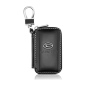 Daihatsu Car Key Case Genuine Leather Car Smart Key Chain Keychain Holder Metal Hook for Rocky Tarun
