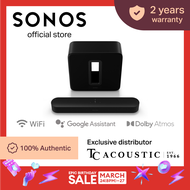 3.1 Sonos Beam (Gen 2) With Dolby Atmos Set with Sub - Wireless Home Theater System For TV [Deliver Mid April]