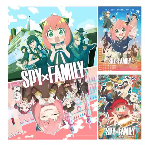 Spy x Family Anime Frameless Canvas Poster HD Artwork Peripheral for Bedroom, Living Room and Gaming