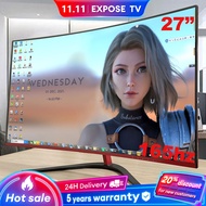 Monitor 27 Inch 165HZ Curve Gaming PC Frameless Computer Monitor Murah 1080P FHD HDMI Wide Screen Di