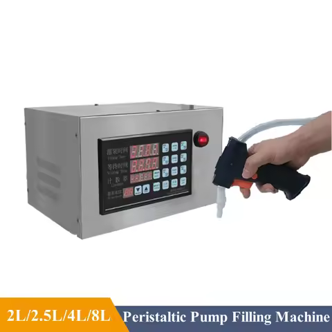 2L/2.5L/4L/8L Digital Control Liquid Filling Machine Perfume Drink Milk Juice Diaphragm Pump Small B