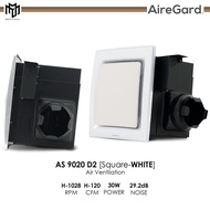 AireGard AS-9020 Air Ventilation Exhaust Fan (White) 110CFM 4" / 4 Inches - AS9020D2 white / AS9020D