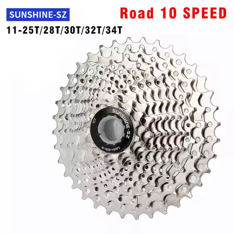 SUNSHINE-Road Bike Bicycle Cassette, 10 Speed, TIAGRA 4600/4700 ULTEGRA 6700 Bike Freewheel, High St