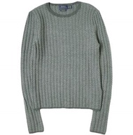 POLO RALPH LAUREN Revival Doll 人字紋毛衣（Anne NakamuraNakamura款，模特兒編號 211815101001）XS 灰色圓領毛衣（原價：¥47,300）