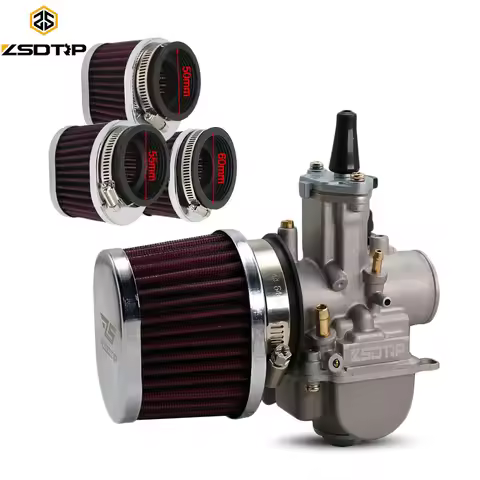 ZSDTRP 50mm 55mm 60mm Motorcycle Carburetor Air Filter Universal 21/24/26/28/30/32/33/34/35mm Carbur