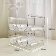 Stackable Wine Bottle Cabinet Storage Beverage Thermos Cup Storage Artifact Storage Rack Rak Penyimp