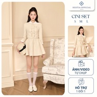[New collection] Hestia Women's Hestia Elegant Hem Coat and Skirt Set - CiNi Set