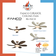 [Free Deliver] Fanco Girasol 46" DC Ceiling Fan with 36W LED RGB Light Kit and Remote