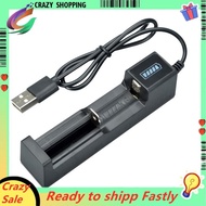 Battery Charger USB 1 Slot Universal Quick Charging Rechargeable Battery Charger for 18650 26650 145