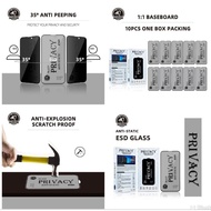 TG Tempered Glass Privacy Oppo A54s A31 A57 A77 A58 A78 A5 A9 2020 A16 A15 A35 A55 A53s A38 A17 A18 