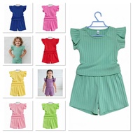 TODDLER TERNO BUTTERFLY PLAIN AERIEL, 2-3Y.O, WAFFLE COTTON MIXED FAB, COMFY SOFT, RANDOM COLORS