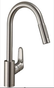 （現貨）全新水貨hansgrohe Focus 沙鋼色水龍頭 Focus 240 #31815800 #31815000 可抽拉式廚房可拉用冷熱水龍頭 德國製造