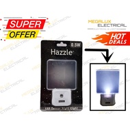 HAZZLE 0.5W LED Sensor Night Light Plug In 3 PIN - 6500K [DAYLIGHT]