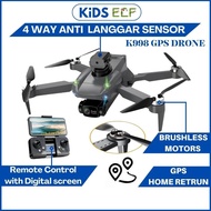 (2KM Distance)K998 EIS Stabilization GPS Drone with Obstacle Sensor Dual HD Camera Brushless Motor Foldable Quadcopter
