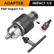 Adapter Impact Wrench Ke Mesin Bor Drill Chuck 13 mm  Kepala Chuck Untuk Bor listrik Impact wrench