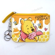 Disney Winnie the Pooh &amp; Piglet Honey Ezlink Card Pass Holder Coin Purse Key Ring