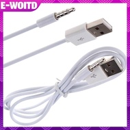 E-WOITD 3.3FT 3.5mm AUX Audio Plug Ja to USB 2.0 Male Charge Cable Cord For MP3 E-WOITD