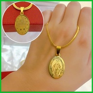 ➪ ⇨ ① 【No Box】PADRE PIO Necklace Stainless Steel Gold padre pio necklace for women for men