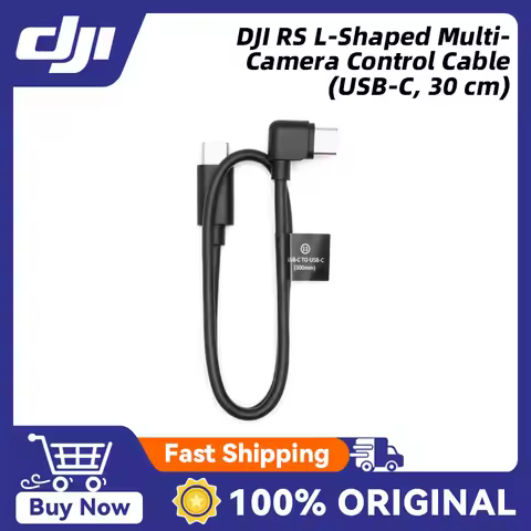 DJI RS L-Shaped Multi-Camera Control Cable (USB-C, 30 cm) for DJI RS 4 Pro/RS 4/RS 3 Mini New Origin