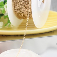 14k Gold Filled Jewelry Wholesale 1.68mm Gold Filled Flat Oval Chain 14K