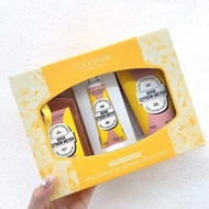 售罄🔥專櫃正貨✅ L‘Occitane en Provence Christmas gift box set  歐舒丹玫瑰野檸三件香氛身體套裝禮盒▫️聖誕限定款✨沐浴露250ml+護手霜30m+身體霜