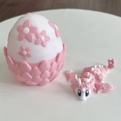 Mini dragon eggs 3D printed exquisite flying dragon petals dragon egg set decoration Easter surprise