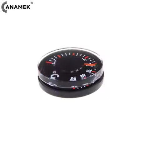 Mini Round Diameter 20mm Outdoor Waterproof Plastic Circular Car Thermometer Pointer Degrees Celsius