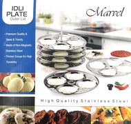 Marvel Mini Idli Stand - Indian Steam Rice Cake Steamer Stand - Stainless Steel - India (4x6 Layer)