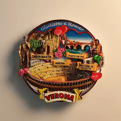 Italy，Verona，arena，3D Stereoscopic，Tourism Souvenirs，Resin painting，Decoration home，Refrigerator mag