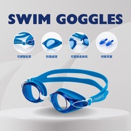 Haolang Adult Anti-Fog Swimming Goggles/Replaceable Nose Bridge/Comfortable