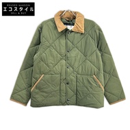 Barbour MQU1866 橄欖綠改良款短款 Liddesdale 絎縫夾克，38 碼 [二手]