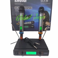 Shure ulx69 wireless mic double mic handle shure ulx 69 microphone

