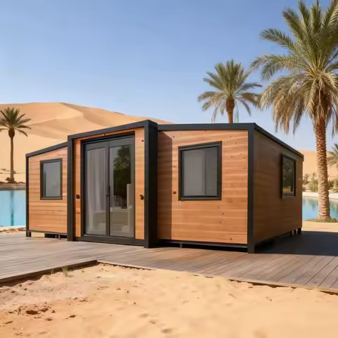 Customized 20ft Portable Prefabricated Container House Expandable Folding Mobile Prefab Home Steel S