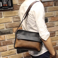 FH4 Leather Messenger Bag for Men Crossbody Bag Shoulder bag