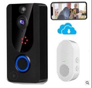 V7無線網絡夜視智能門鈴WiFi夜視貓眼高清1080P遠程電視無線門鈴