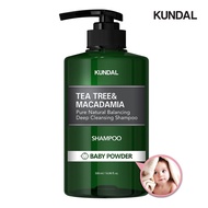 KUNDAL Tea Tree & Macadamia Deep Cleansing Shampoo 500ml - Baby Powder/French Lavender