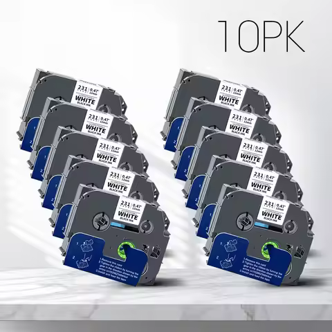 10PK 6/9/12mm Label Tape tz231 Compatible Brother Label tze Tape tze231 tze-231 tze221 tze621 Label 