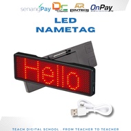 DIGITAL LED NAME BADGE lanyard id holder badge holder