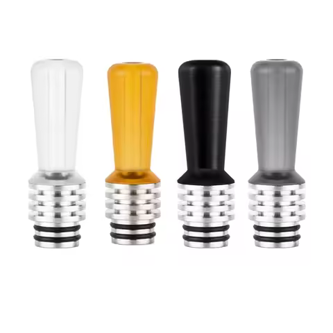 510 Drop mouth Long Drip Stainless Steel MTL 510 Mouthpiece Cover for Nozzle Pipette Dripper Straw J