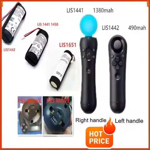 1960mAh/1380mAh/490mAh Lithium Battery LIS1441 LIS1442 LIS1651 Battery for Sony PS3 Move Type PS4 Mo