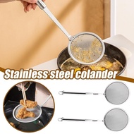 Long Handle Stainless Steel Oil Colander Spoon Colander Kitchen Mesh Fine Tool F8t2